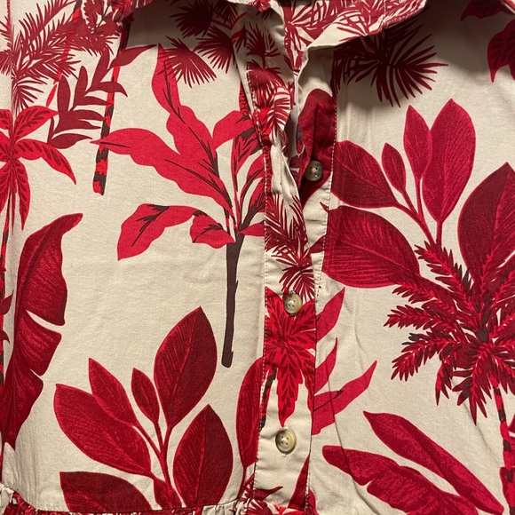 Anthropologie Maeve Bettina Dress with Red Botanical Print - Picture 5 of 6